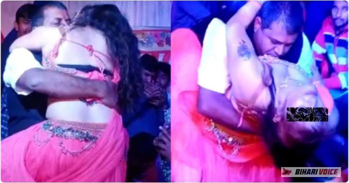 बीजेपी नेता ने महिला डांसर को अपने गोद में उठाकर की अश्लील हरकतें, देखें वीडियो