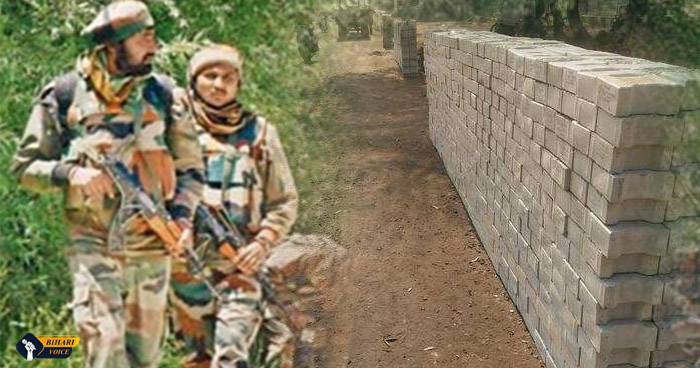 बिहार में सेना का रास्‍ता रोकने के लिए सड़क पर खड़ा किया दीवार, जानिए पूरा मामला
