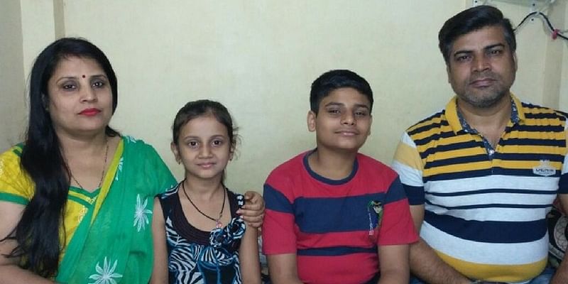 SHYAM KUMAR WITH HIS FAMILY