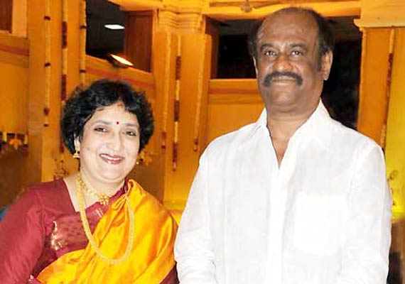 RAJNIKANT WITH HIS WIFE LATA RANGACHARI