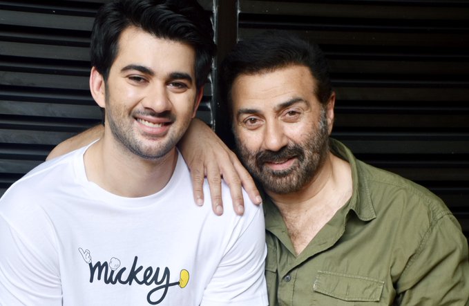 sunny deol with his son