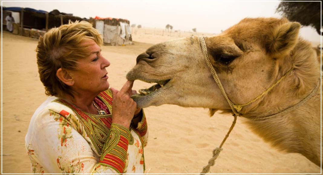 घर-बार छोड़कर रेगिस्तान में 40 ऊँटो के साथ रहती है यह विदेशी महिला