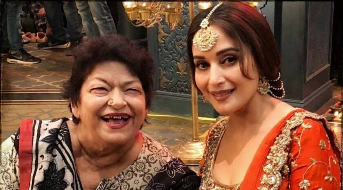 Saroj khan and madhuri dixit