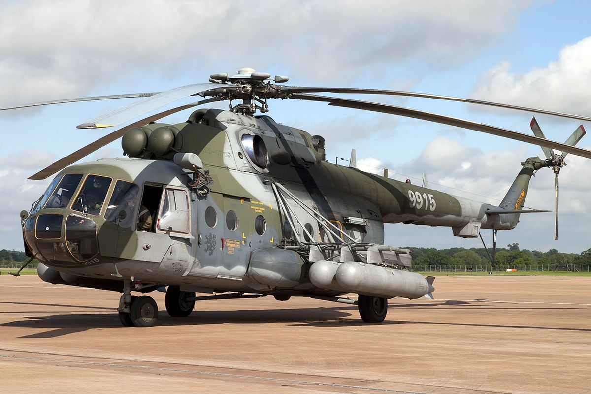 MI 17 Series Russian Copper Helicopter