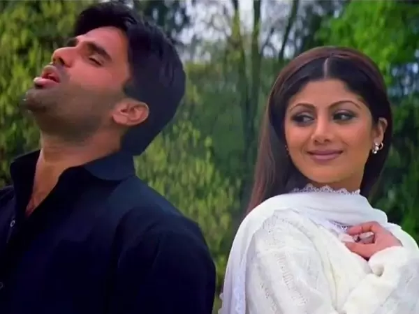 Sunil shetty and shilpa shetty