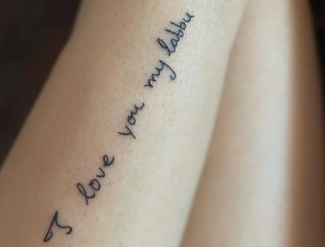 Tatoo of jahnvi kapoor