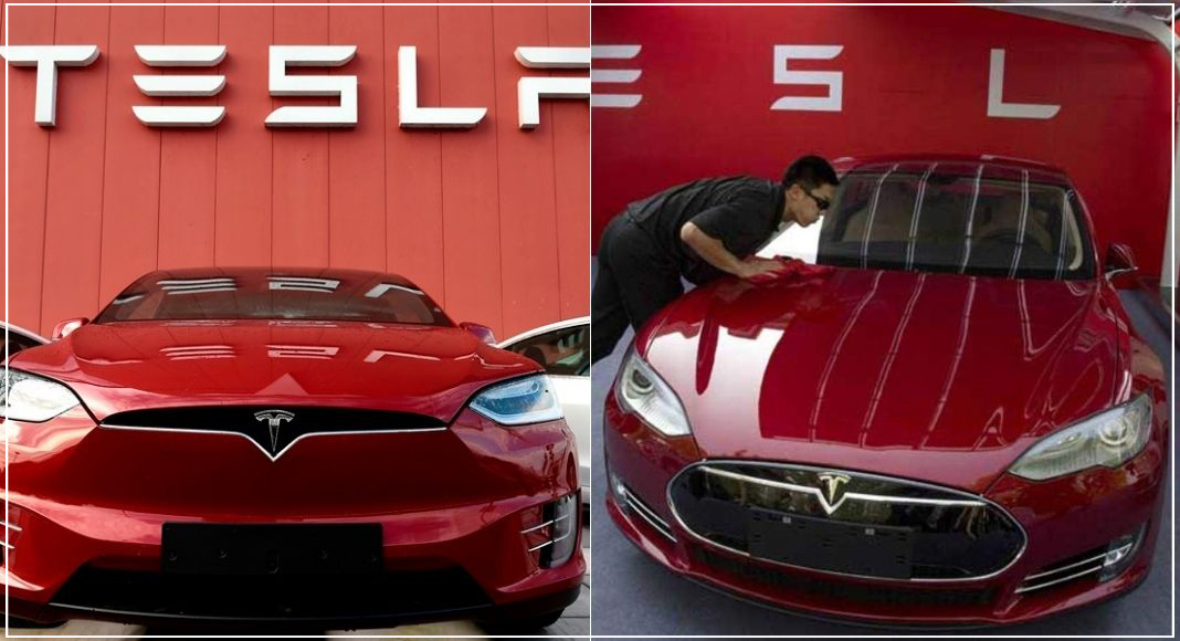 Tesla की इलेक्ट्रिक कार,