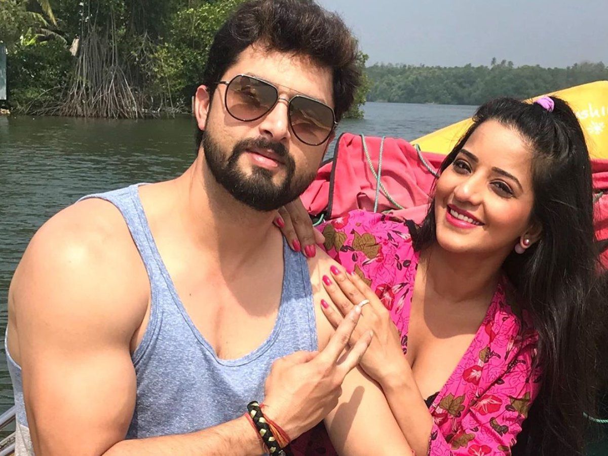 Monalisa with her husband Vikrant Singh Rajput