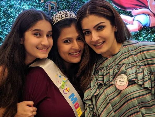 Raveena Tandon Family