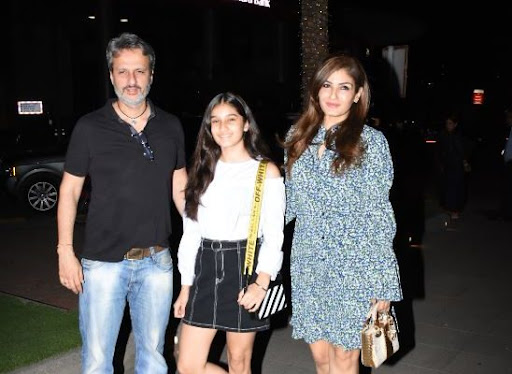 Raveena Tandon Family