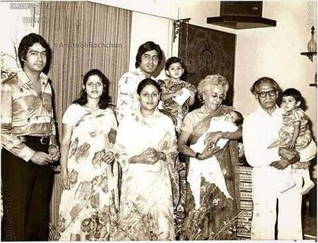 Amitabh bacchan with his family