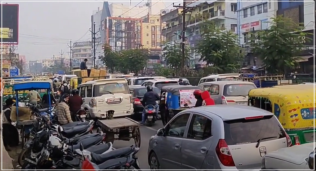 traffic jam in patna