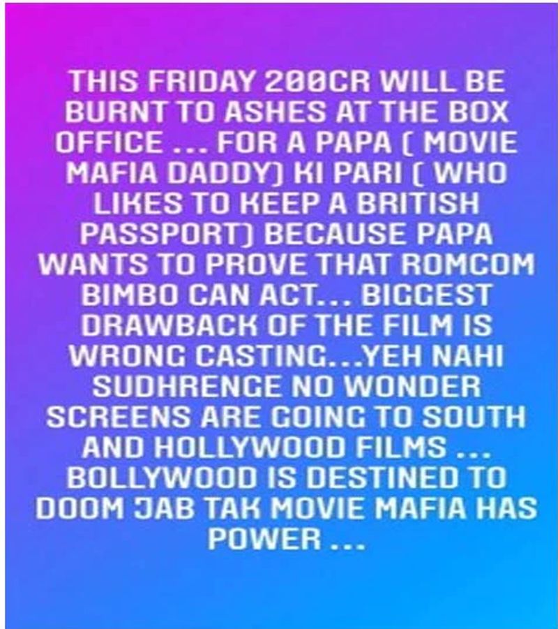 Kangana Post on Gangubai Kathiawadi