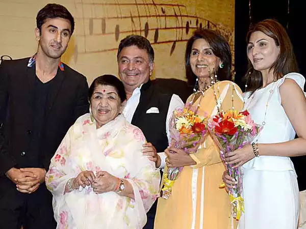 Lata Mangeshkar And Kapoor Family