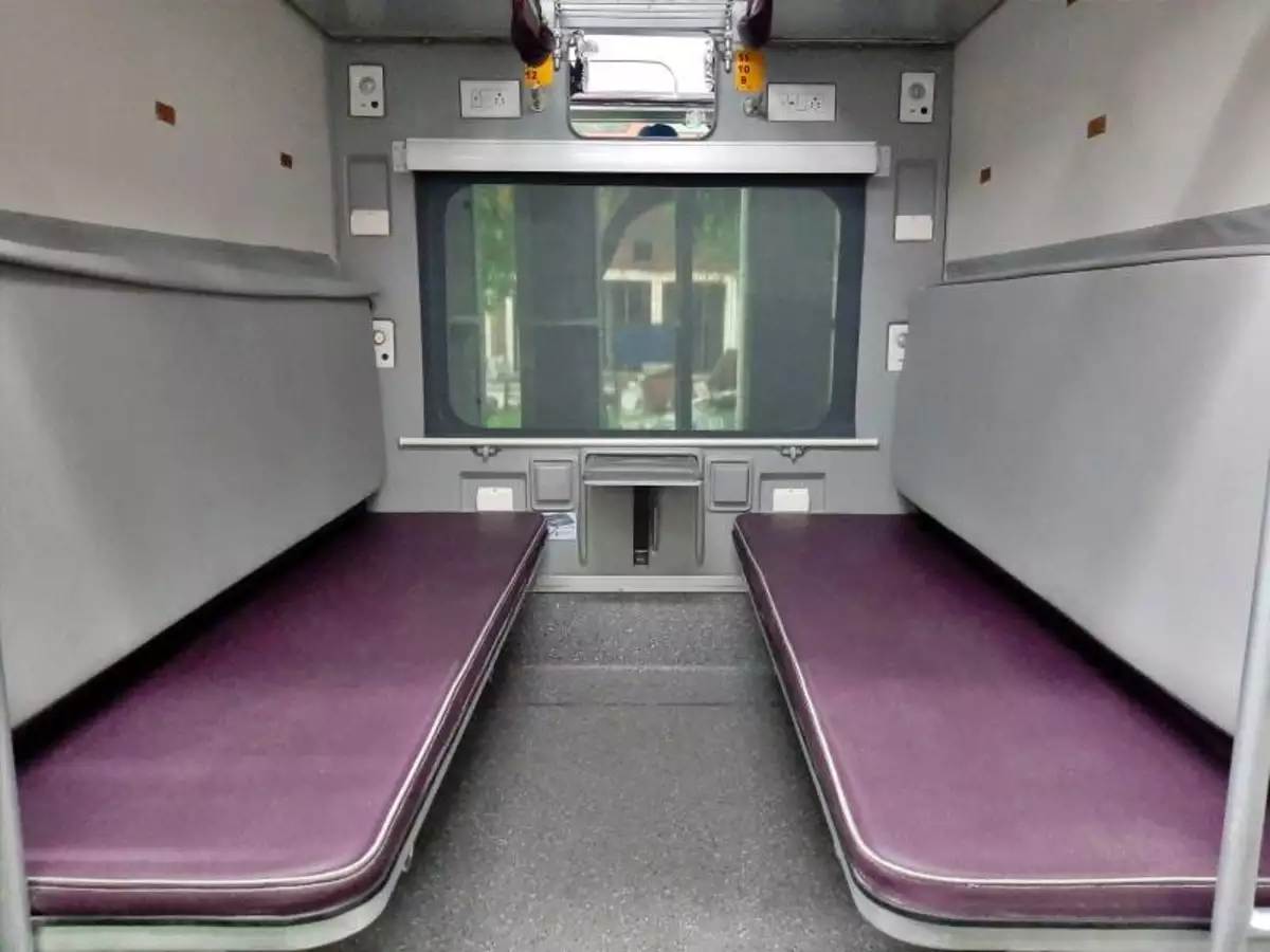 Indian railway AC Train Couch