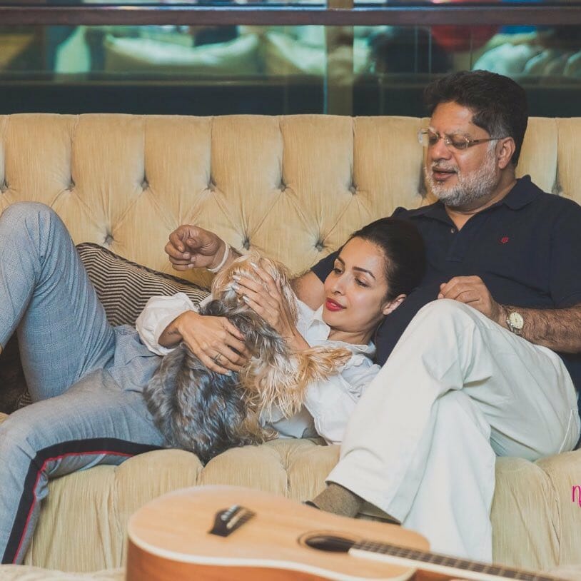 Malaika Arora With Father