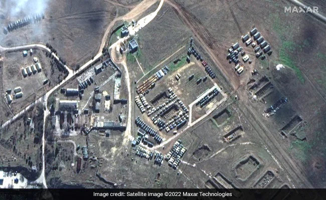 Ukraine And Russia War Satellite Image