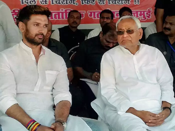 Chirag Paswan And CM Nitish Kumar