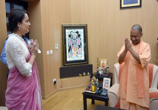 Kangana Ranaut  And CM Yogi