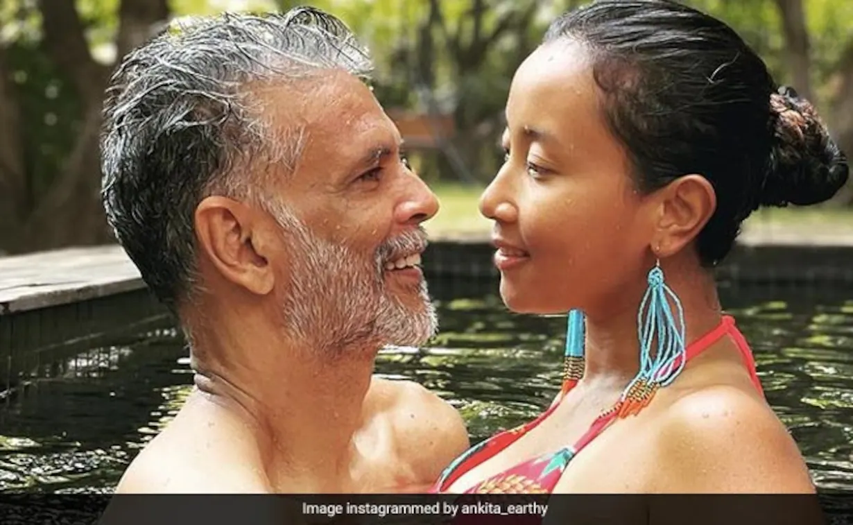 Milind Soman And Ankita Konwar