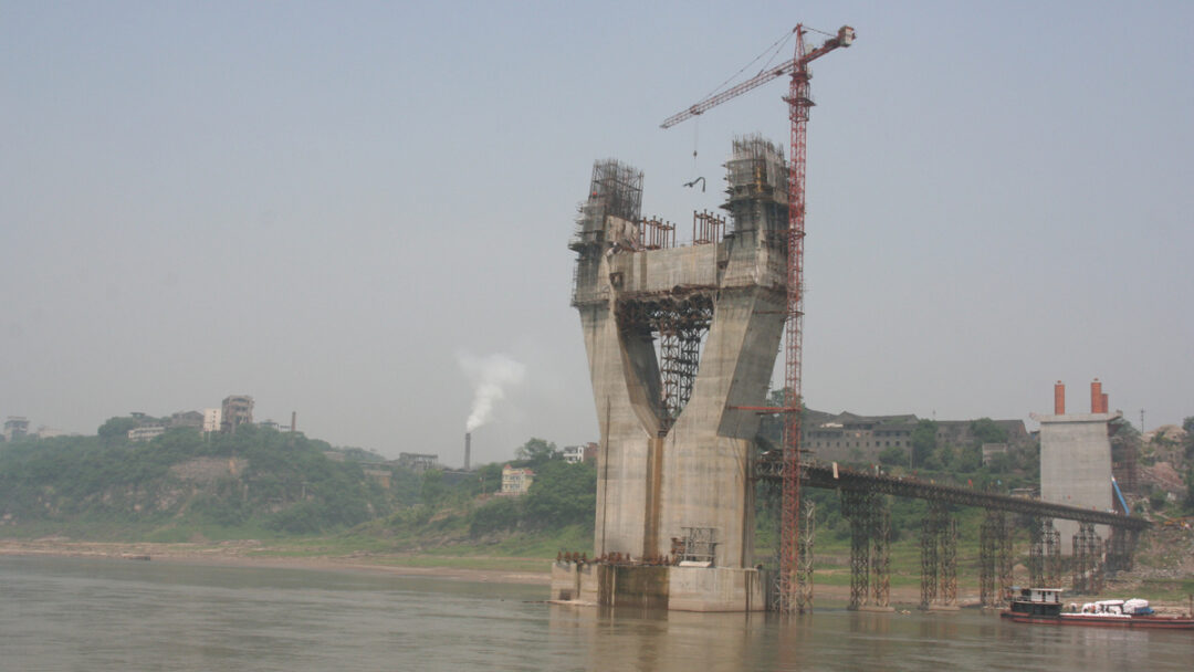 Fourlane bridge over Kosi river