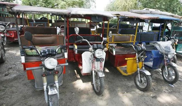 E-rickshaw charging point in patna