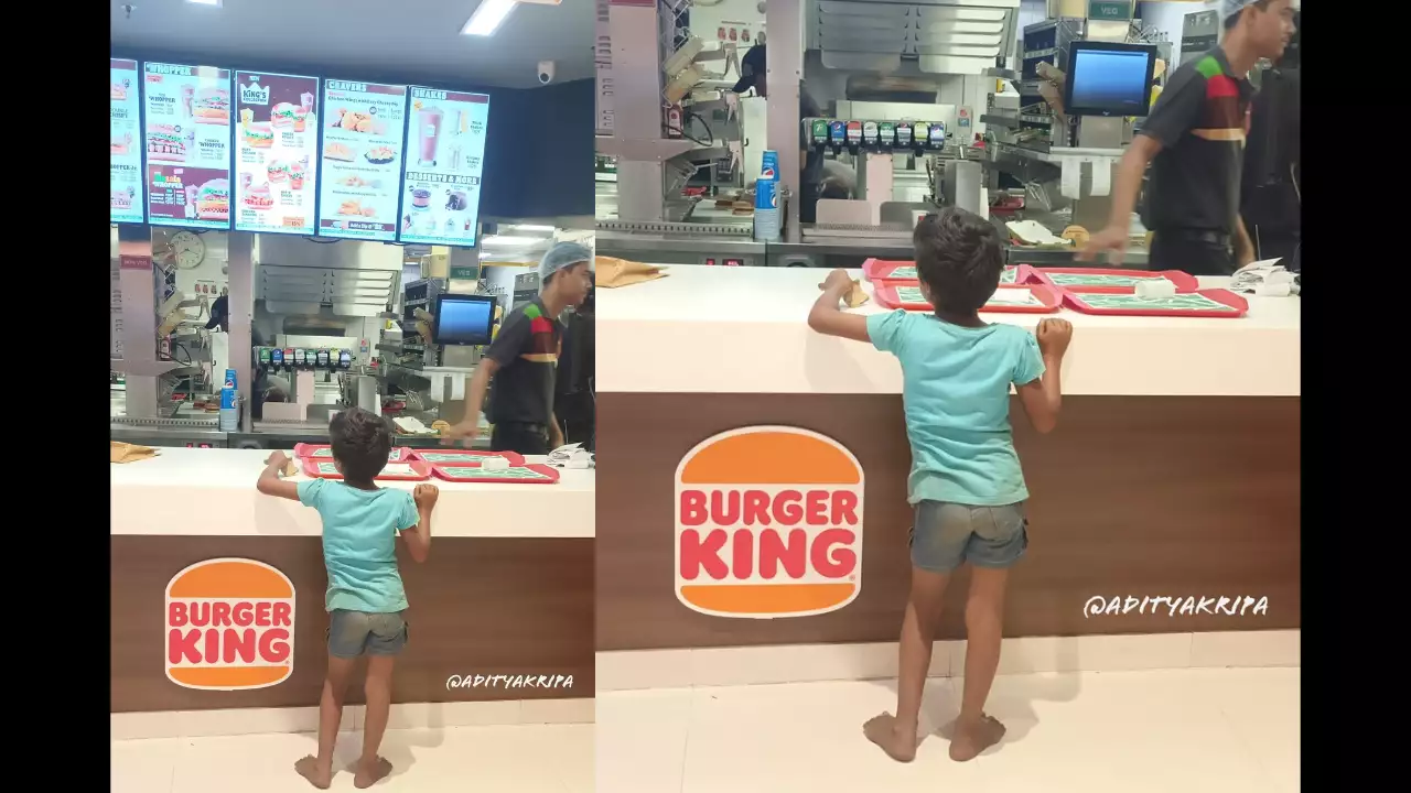Burger King And Girl Viral Photo