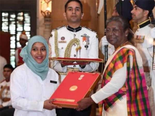 President Droupadi Murmu Award To Nazia Parveen