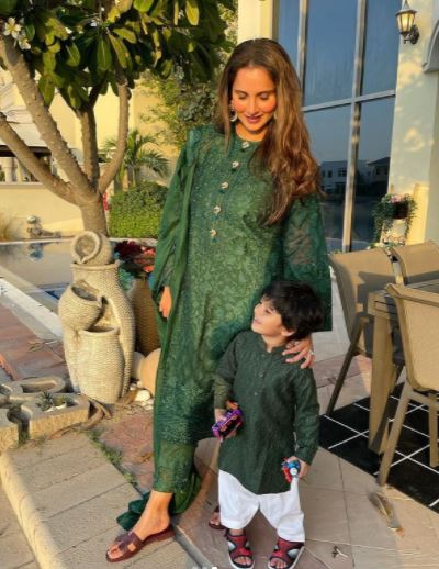 Sania And Izhaan Mirza Malik