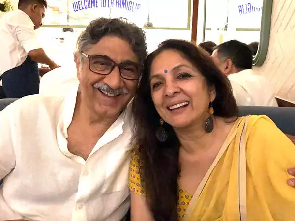 Neena Gupta with husband
