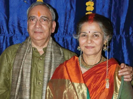 suhasini mule with husband