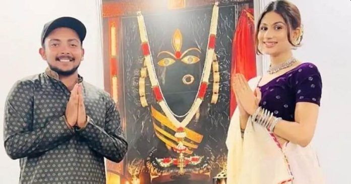 Prithvi Shaw And Nidhi Tapadia