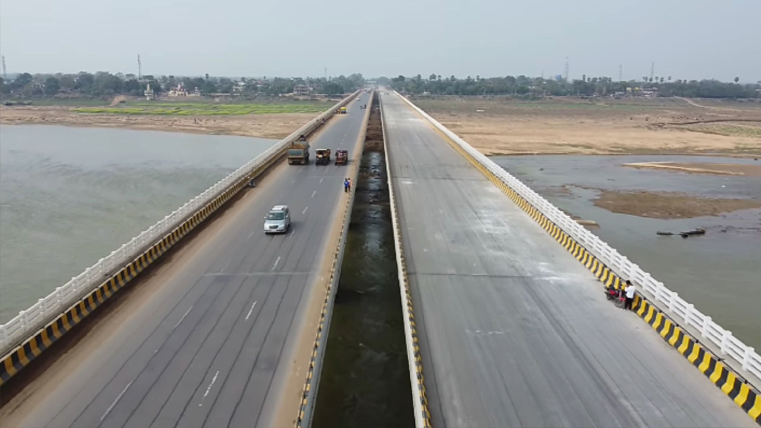Digha Sonpur Six Lane Bridge In Patna