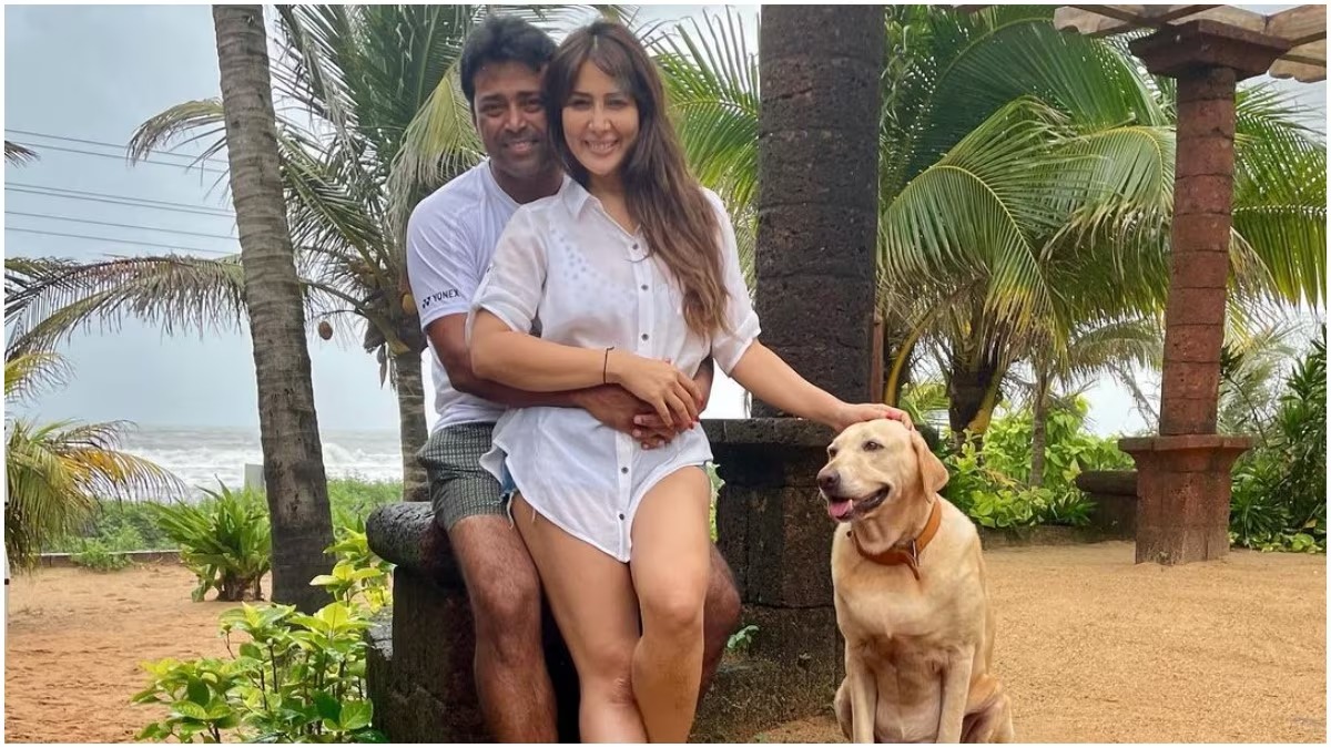 Kim Sharma Leander Paes