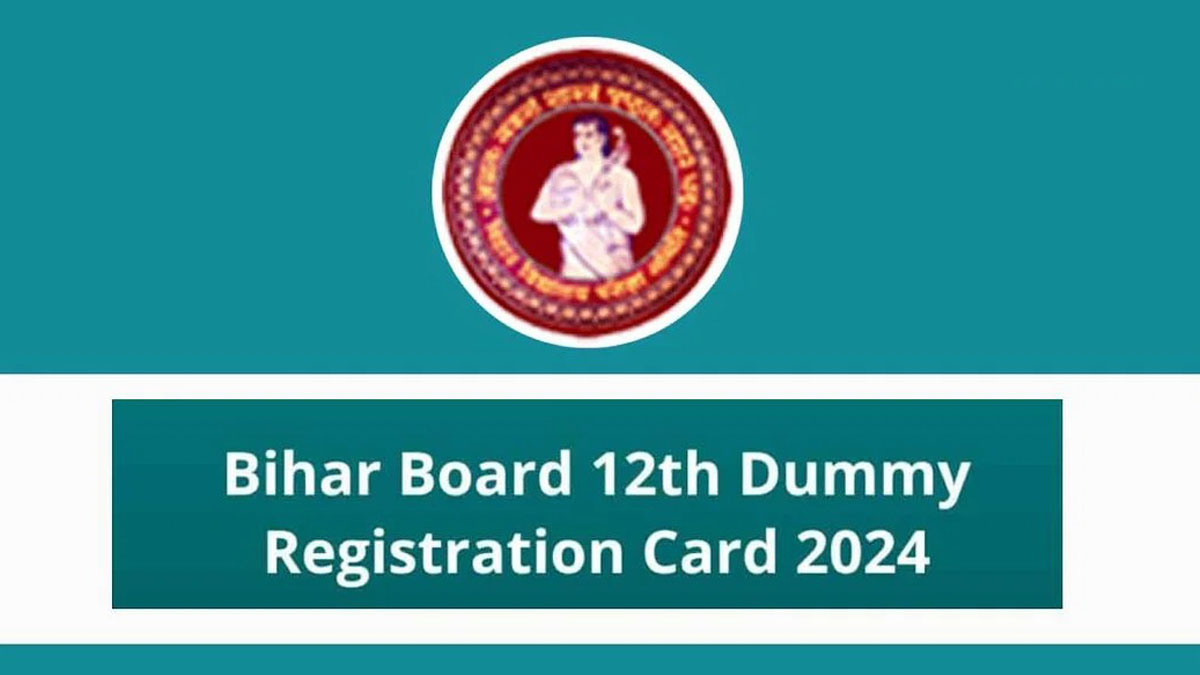 BSEB 12th 2024 Dummy Registration Card