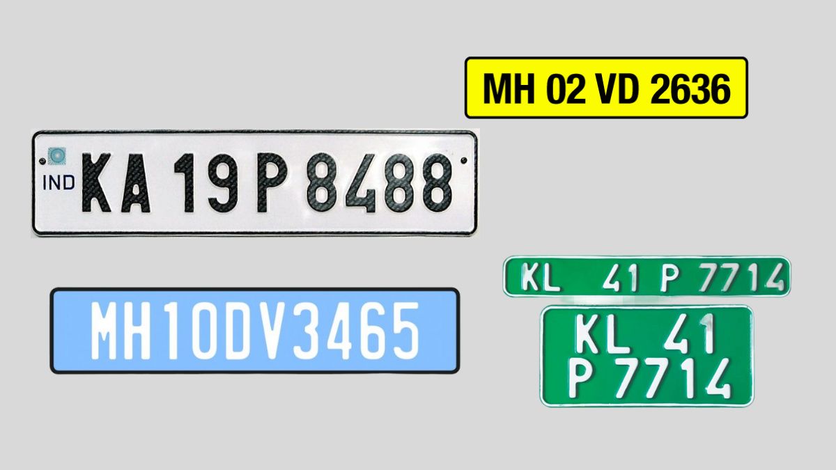 Number Plates Color In India